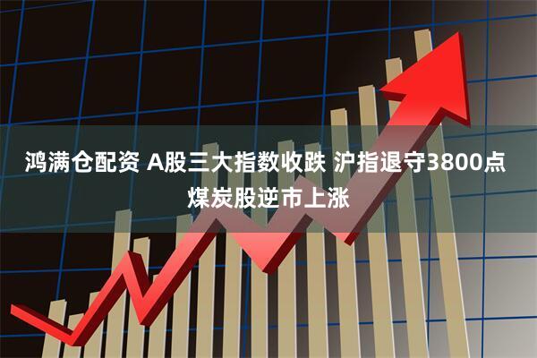 鸿满仓配资 A股三大指数收跌 沪指退守3800点 煤炭股逆市上涨